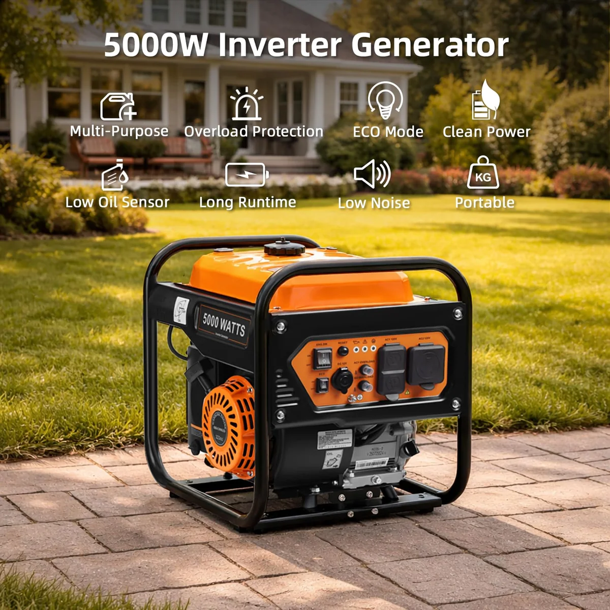 Oxseryn 5000 watt generator, view 2
