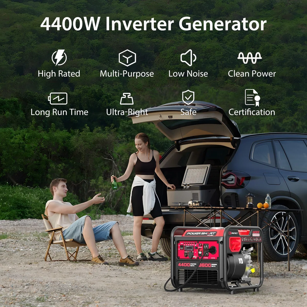 PowerSmart 4400 dual fuel generator, view 4