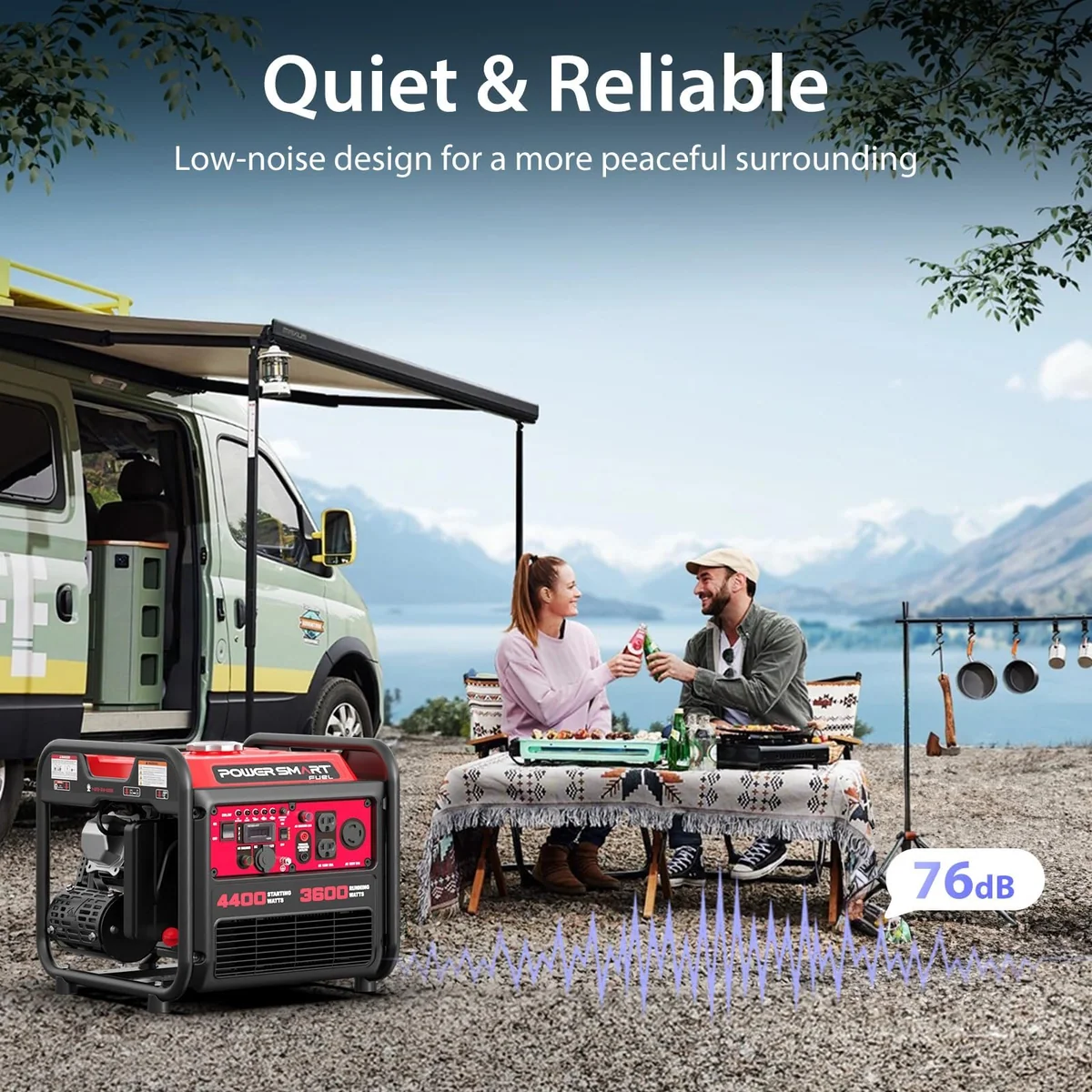 PowerSmart 4400 dual fuel generator, view 5